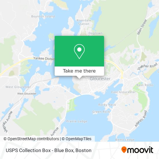 USPS Collection Box - Blue Box map