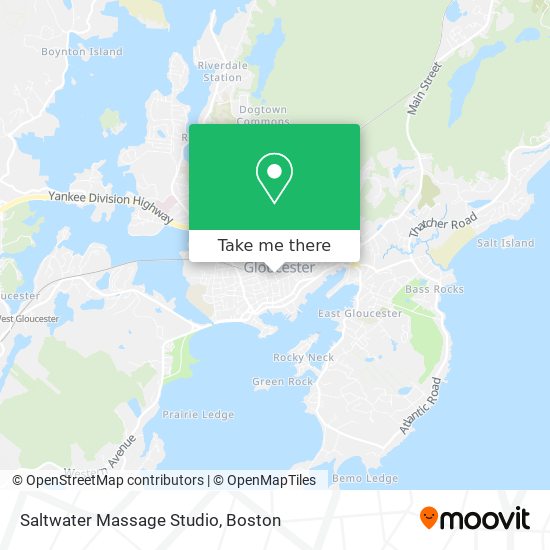 Saltwater Massage Studio map