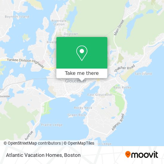 Atlantic Vacation Homes map