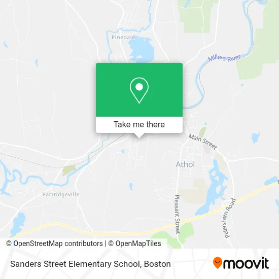 Sanders Street Elementary School map