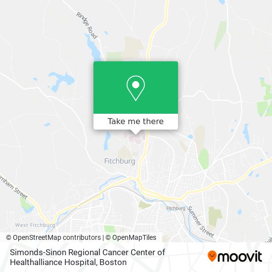 Simonds-Sinon Regional Cancer Center of Healthalliance Hospital map