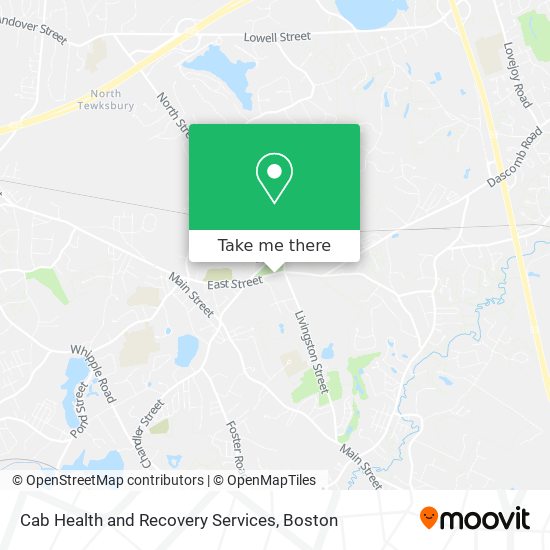Cab Health and Recovery Services map