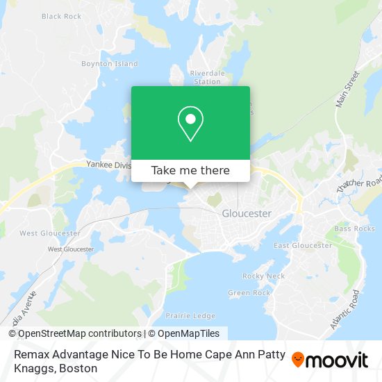 Mapa de Remax Advantage Nice To Be Home Cape Ann Patty Knaggs