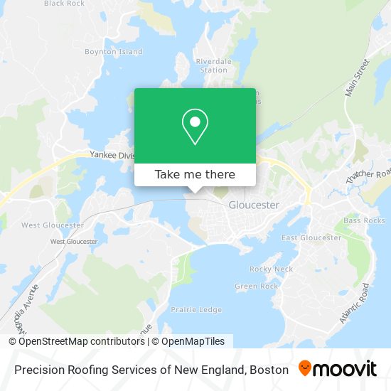 Precision Roofing Services of New England map