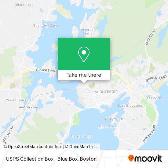 USPS Collection Box - Blue Box map