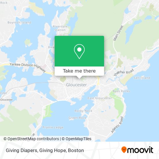 Giving Diapers, Giving Hope map