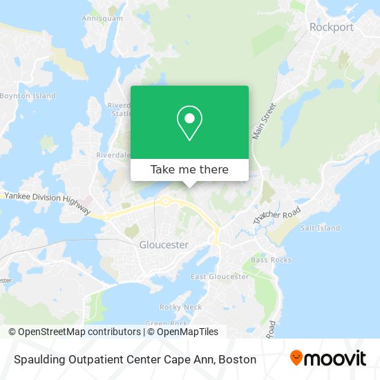 Mapa de Spaulding Outpatient Center Cape Ann