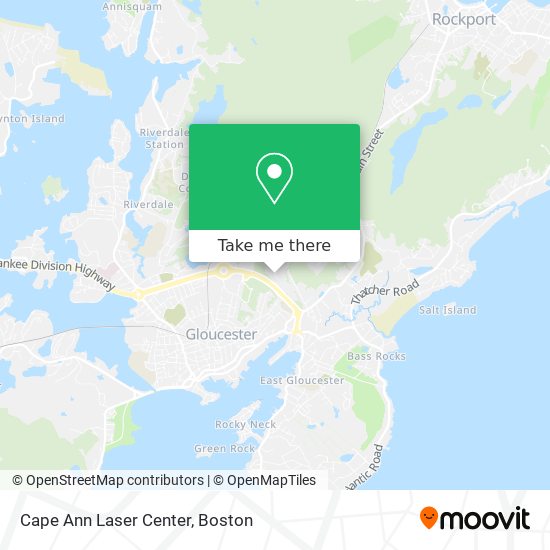Mapa de Cape Ann Laser Center