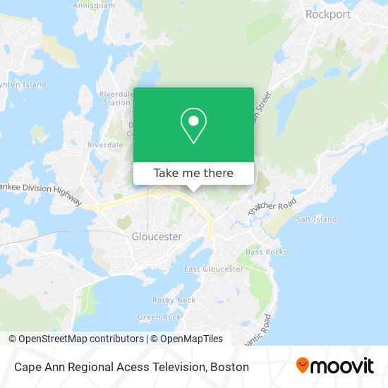 Cape Ann Regional Acess Television map