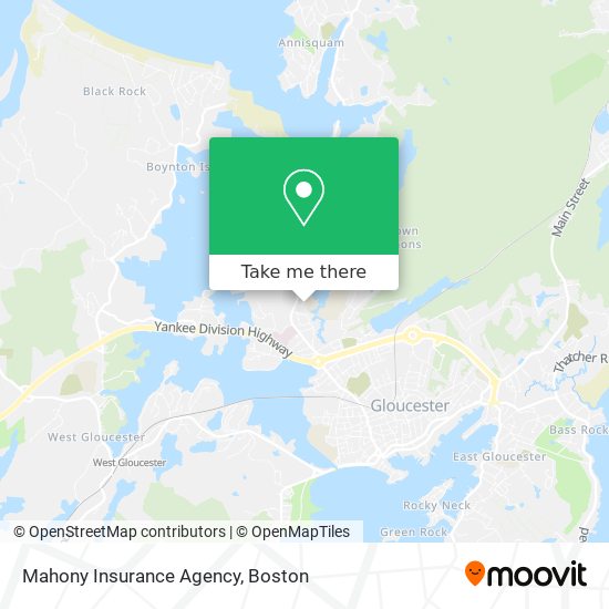 Mapa de Mahony Insurance Agency