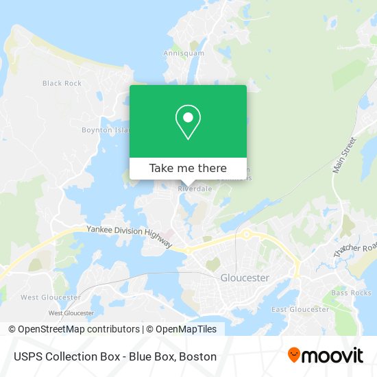 USPS Collection Box - Blue Box map