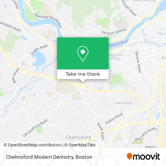 Mapa de Chelmsford Modern Dentistry
