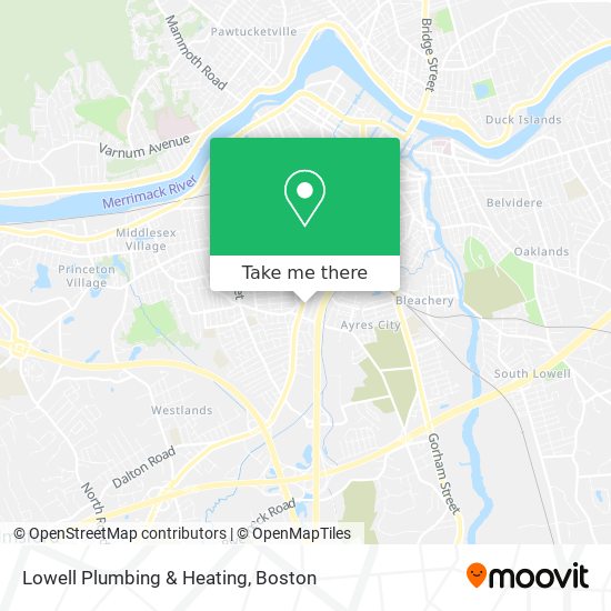 Mapa de Lowell Plumbing & Heating