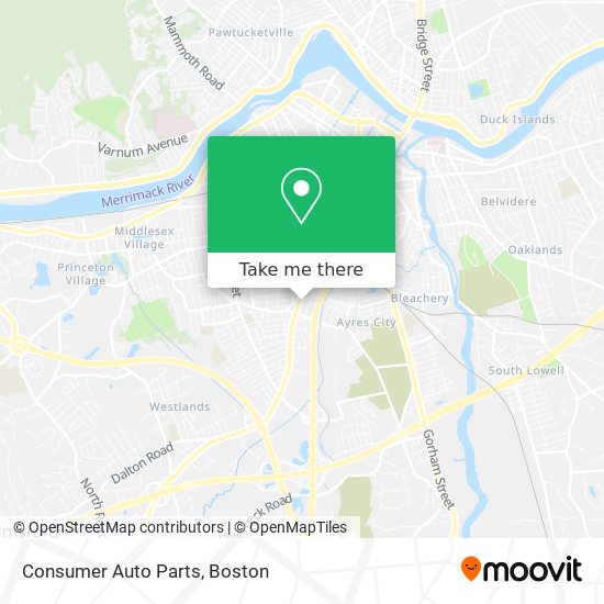 Consumer Auto Parts map