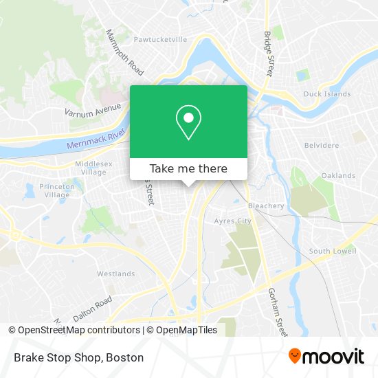 Brake Stop Shop map