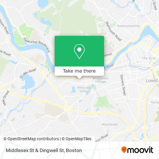 Middlesex St & Dingwell St map