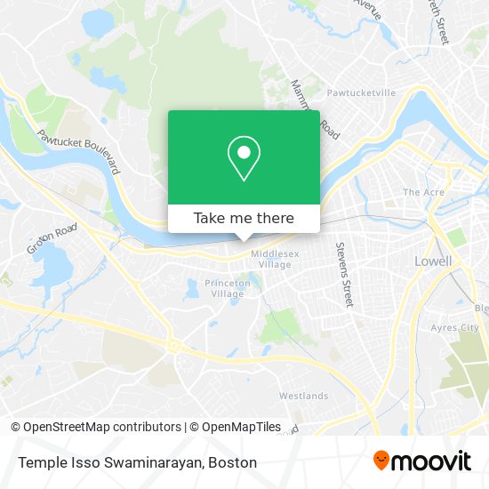 Mapa de Temple Isso Swaminarayan
