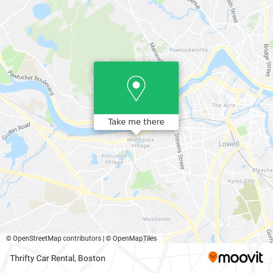 Mapa de Thrifty Car Rental