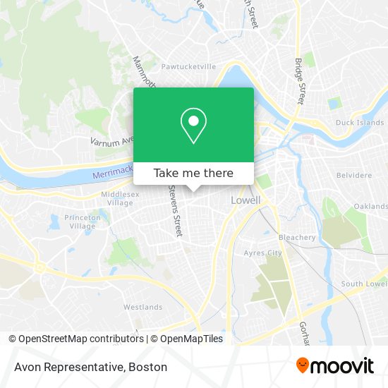 Mapa de Avon Representative