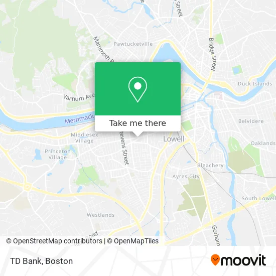 TD Bank map