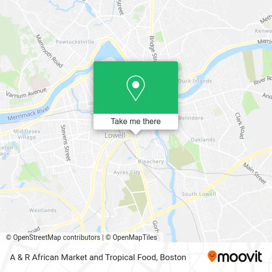 A & R African Market and Tropical Food map