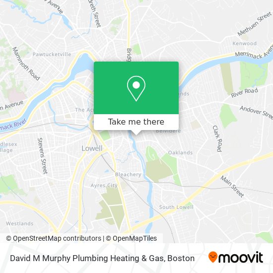 David M Murphy Plumbing Heating & Gas map