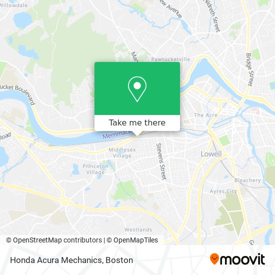 Honda Acura Mechanics map