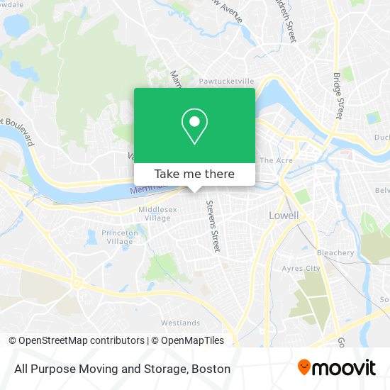 All Purpose Moving and Storage map