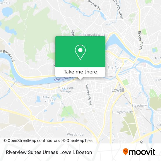 Riverview Suites Umass Lowell map