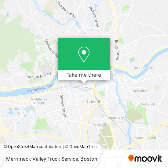 Mapa de Merrimack Valley Truck Service