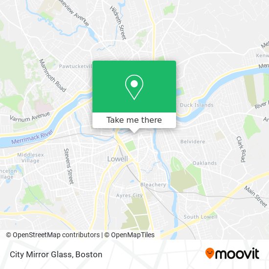 City Mirror Glass map