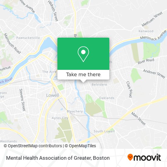 Mental Health Association of Greater map