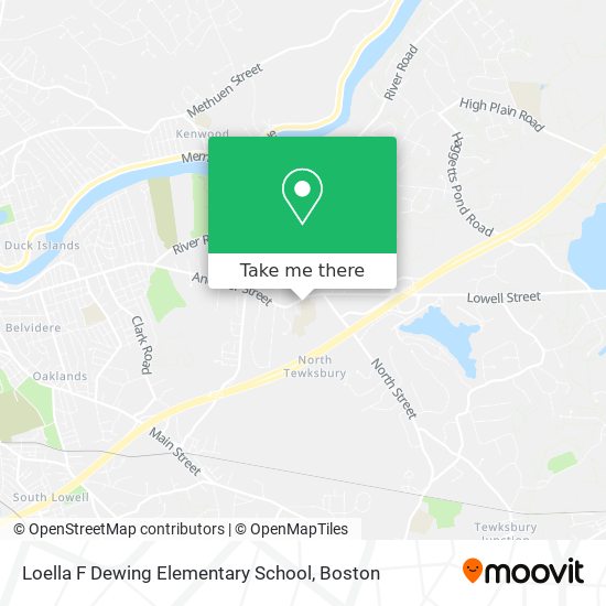 Loella F Dewing Elementary School map