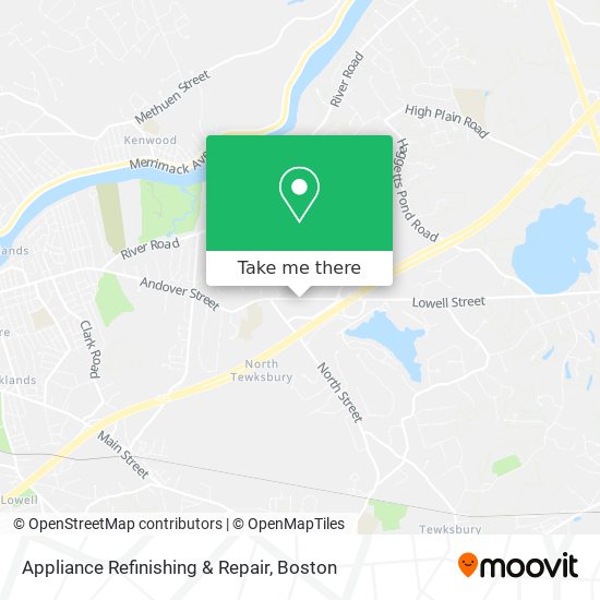 Appliance Refinishing & Repair map