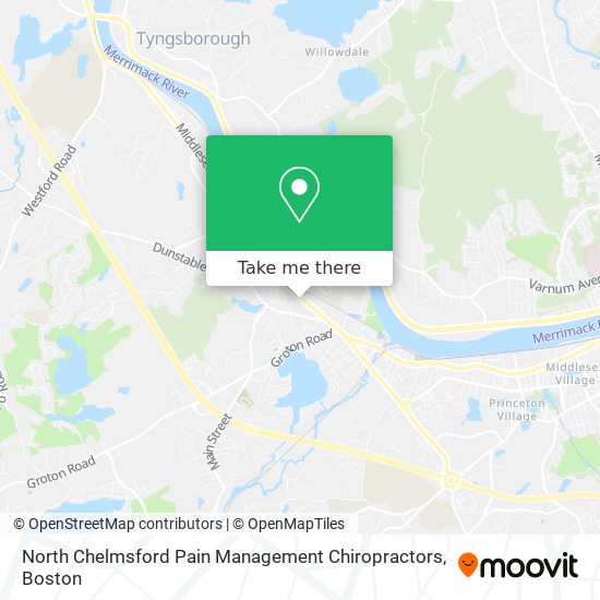 Mapa de North Chelmsford Pain Management Chiropractors