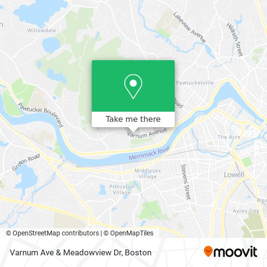 Varnum Ave & Meadowview Dr map