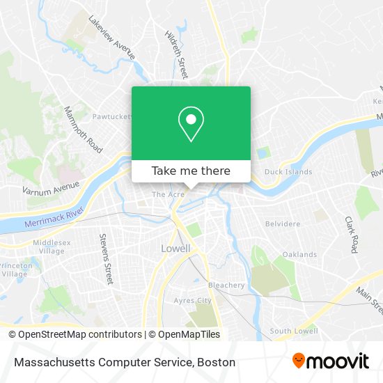 Mapa de Massachusetts Computer Service