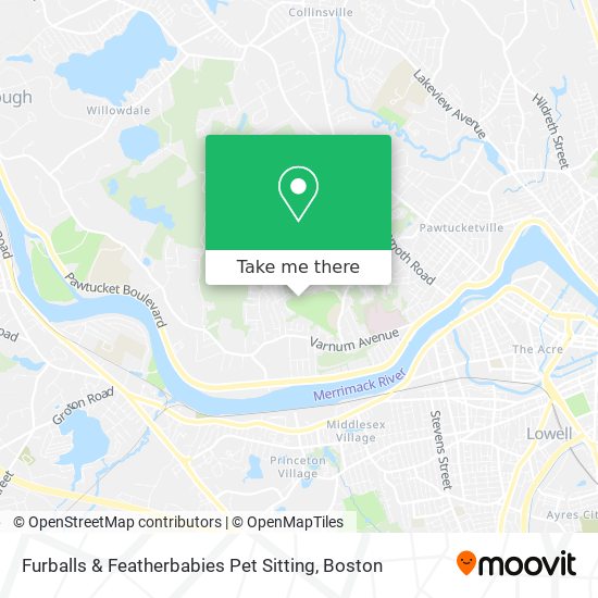 Mapa de Furballs & Featherbabies Pet Sitting