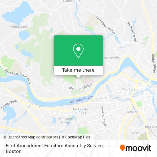 Mapa de First Amendment Furniture Assembly Service