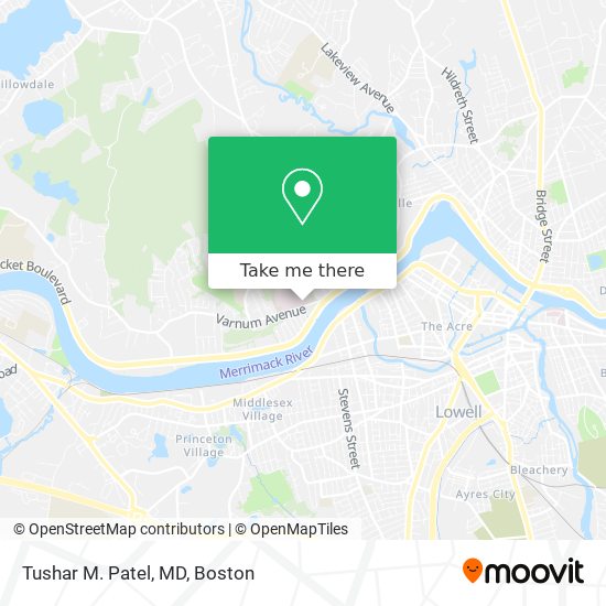 Tushar M. Patel, MD map