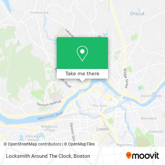 Mapa de Locksmith Around The Clock