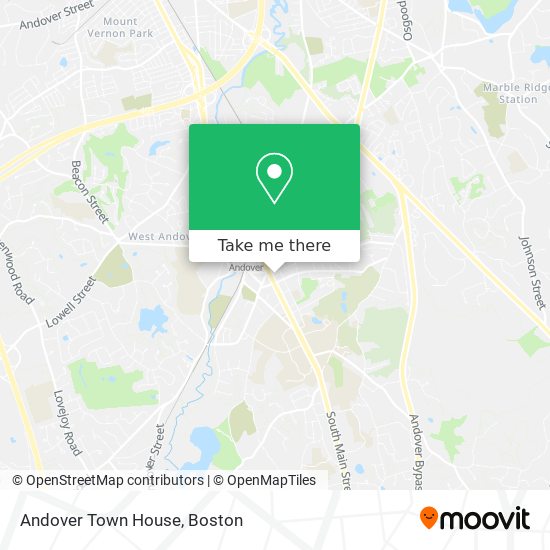 Andover Town House map