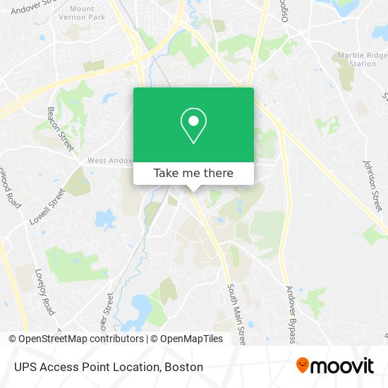 UPS Access Point Location map