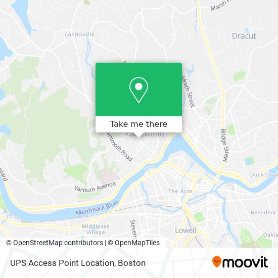 Mapa de UPS Access Point Location