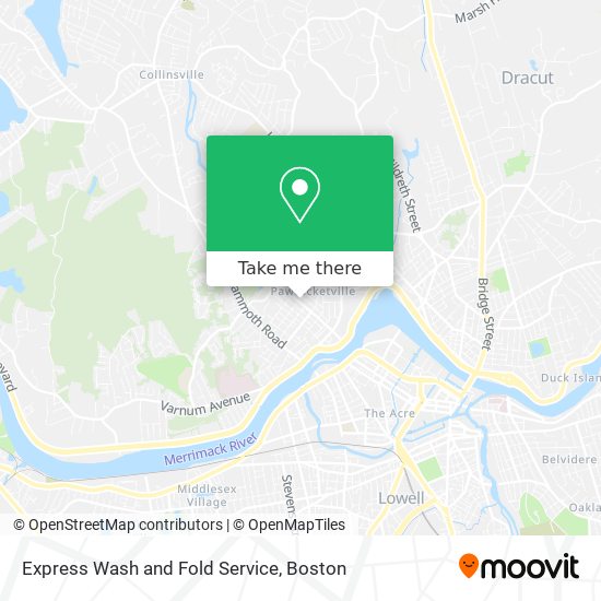 Express Wash and Fold Service map