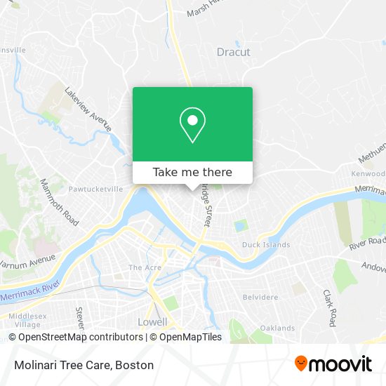 Molinari Tree Care map