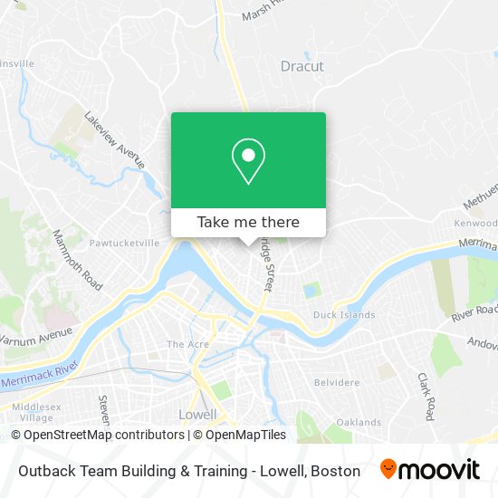 Mapa de Outback Team Building & Training - Lowell