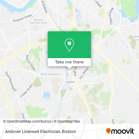 Andover Licensed Electrician map