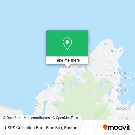 USPS Collection Box - Blue Box map