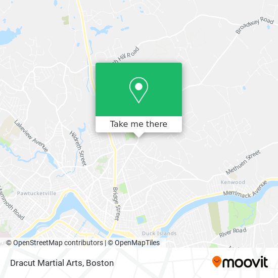 Dracut Martial Arts map